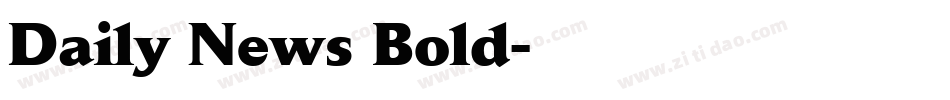 Daily News Bold字体转换